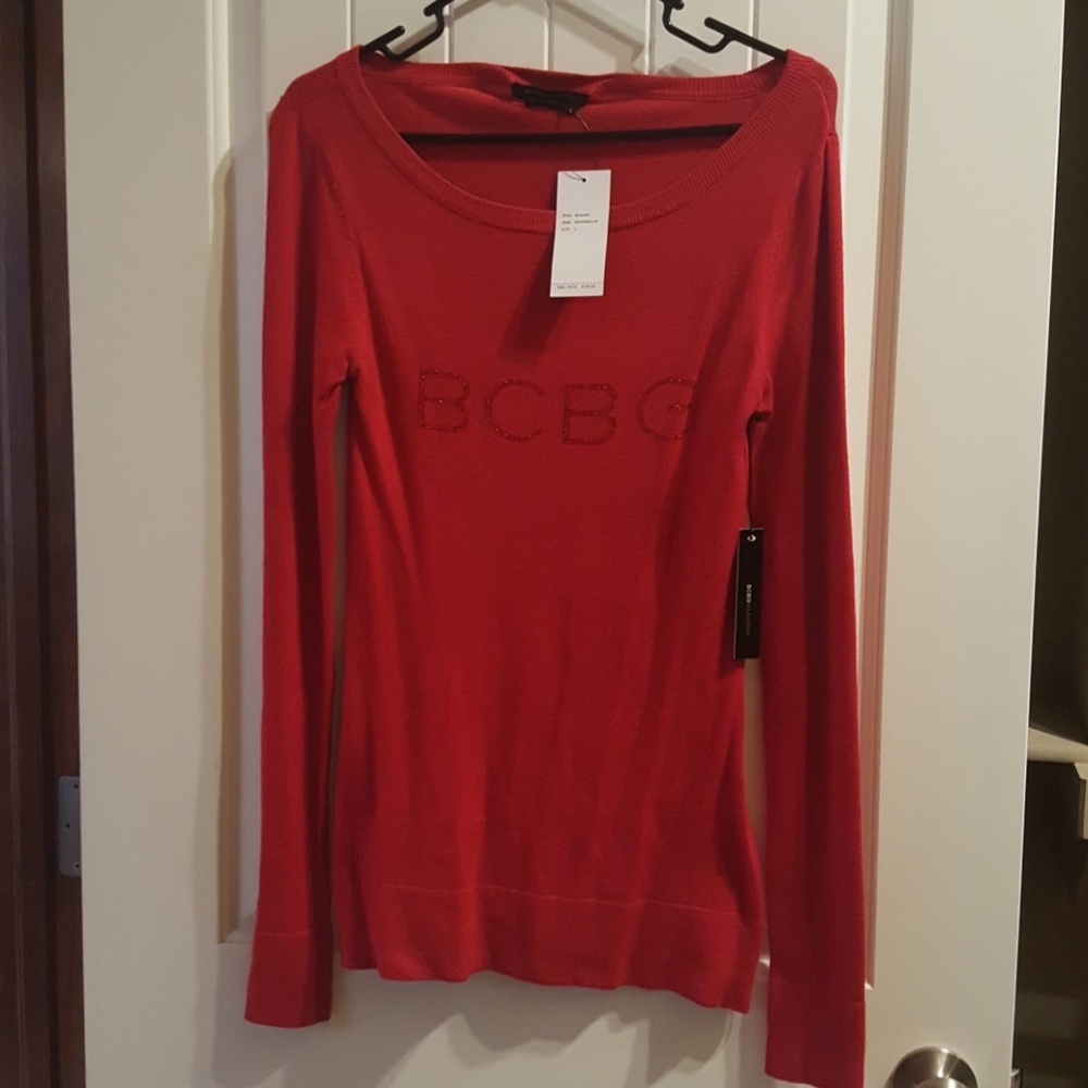 BCBG Maxazria Red Sweater
